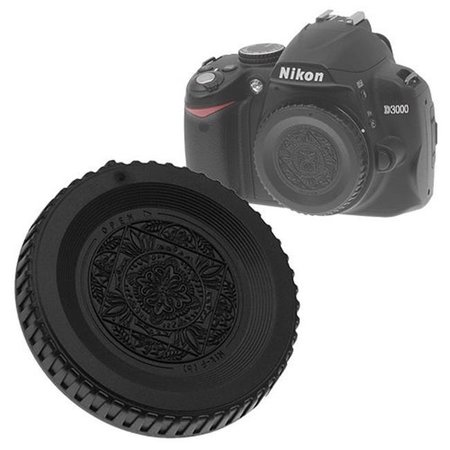 FOTODIOX Fotodiox Cap-Body-Nikon-Black Designer Body Cap for All Nikon F SLR & DSLR Camera Cap-Body-Nikon-Black